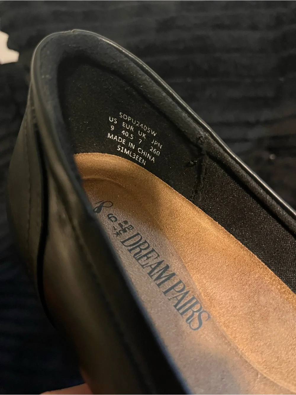Dream Pairs Black Women's Slip-On Heel with Rivet Accent